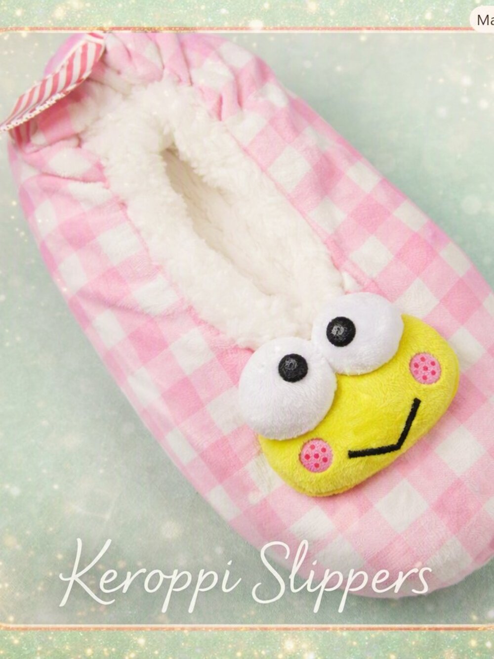 Keroppi Hello Kitty Slippers – Women’s Small/Medium (5.5–7.5)